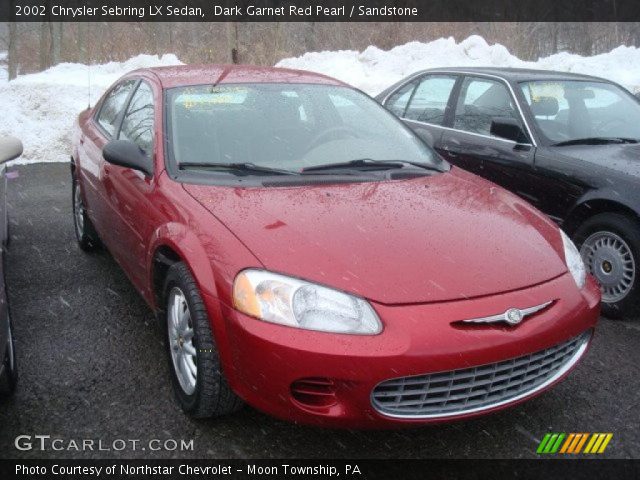 2002 Chrysler Sebring LX Sedan in Dark Garnet Red Pearl