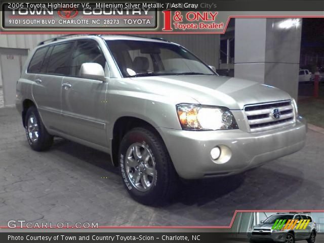 2006 Toyota Highlander V6 in Millenium Silver Metallic