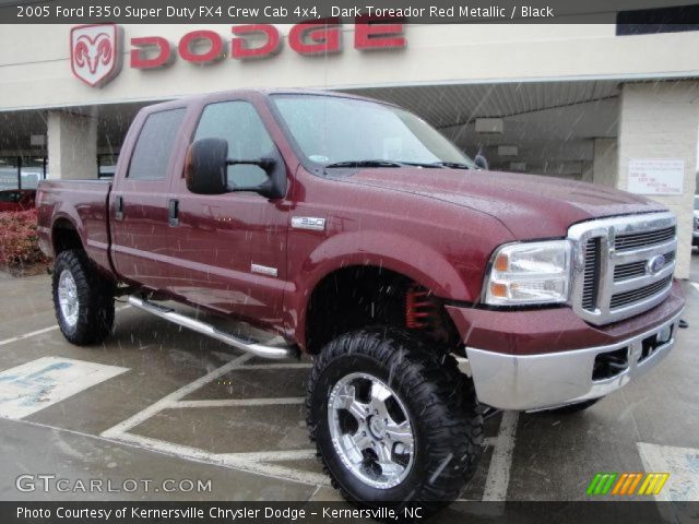 2005 Ford F350 Super Duty FX4 Crew Cab 4x4 in Dark Toreador Red Metallic