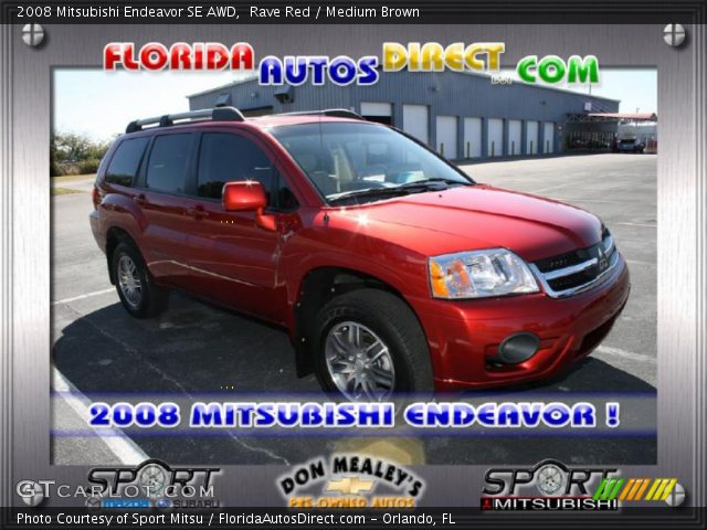 2008 Mitsubishi Endeavor SE AWD in Rave Red