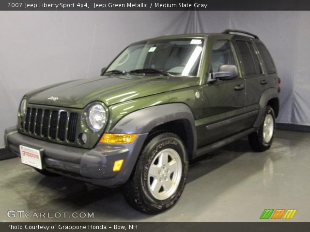 Jeep Green Metallic 2007 Jeep Liberty Sport 4x4 Medium