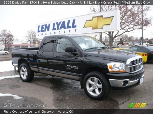 2006 Dodge Ram 1500 Big Horn Edition Quad Cab 4x4 in Brilliant Black Crystal Pearl