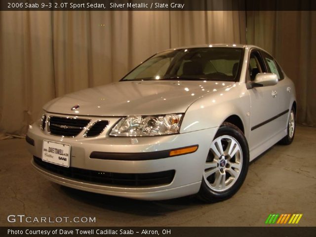 2006 Saab 9-3 2.0T Sport Sedan in Silver Metallic