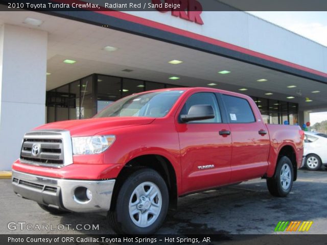 2010 Toyota Tundra CrewMax in Radiant Red