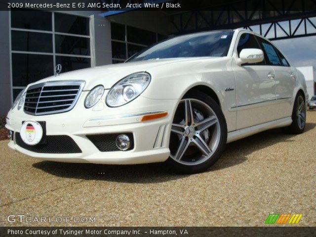 2009 Mercedes-Benz E 63 AMG Sedan in Arctic White
