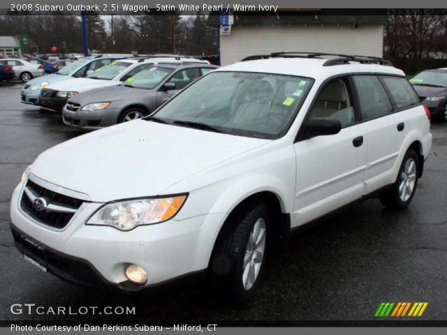 2008 Subaru Outback 2.5i Wagon in Satin White Pearl
