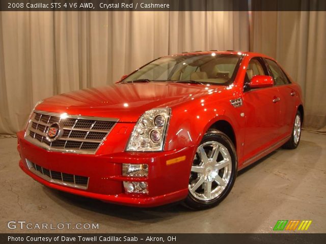 2008 Cadillac STS 4 V6 AWD in Crystal Red