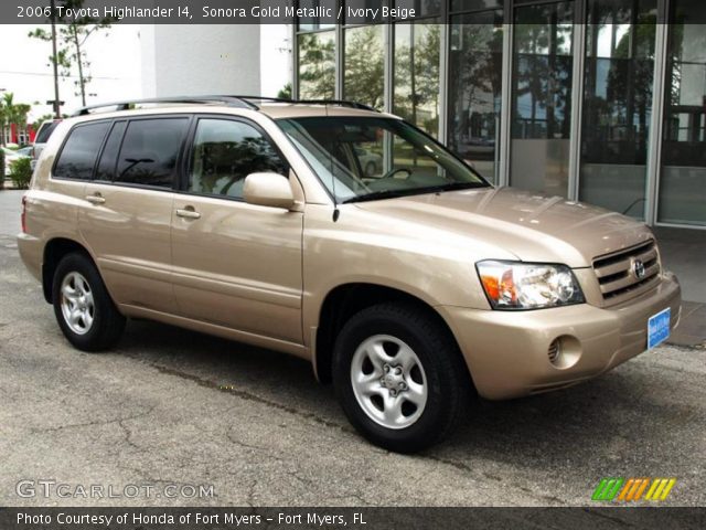 2006 Toyota Highlander I4 in Sonora Gold Metallic