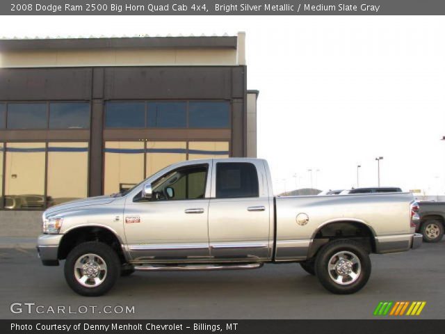 2008 Dodge Ram 2500 Big Horn Quad Cab 4x4 in Bright Silver Metallic