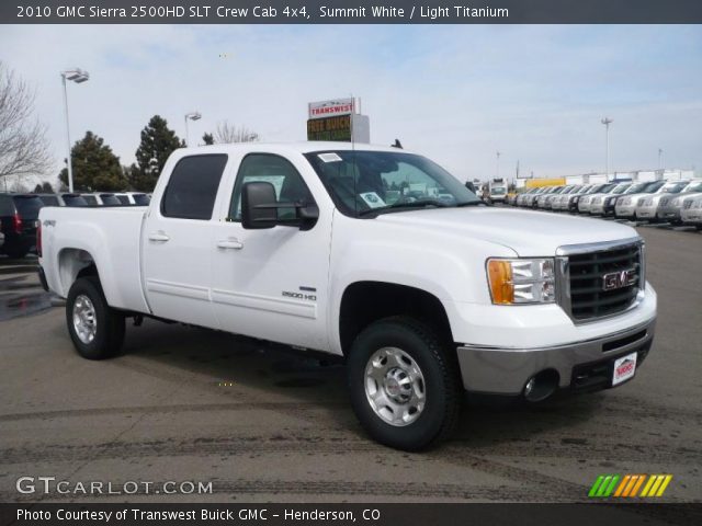 2010 GMC Sierra 2500HD SLT Crew Cab 4x4 in Summit White