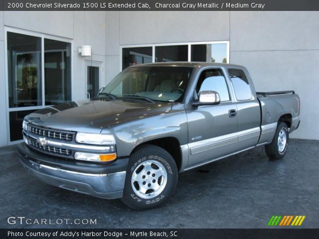 2000 Chevrolet Silverado 1500 LS Extended Cab in Charcoal Gray Metallic