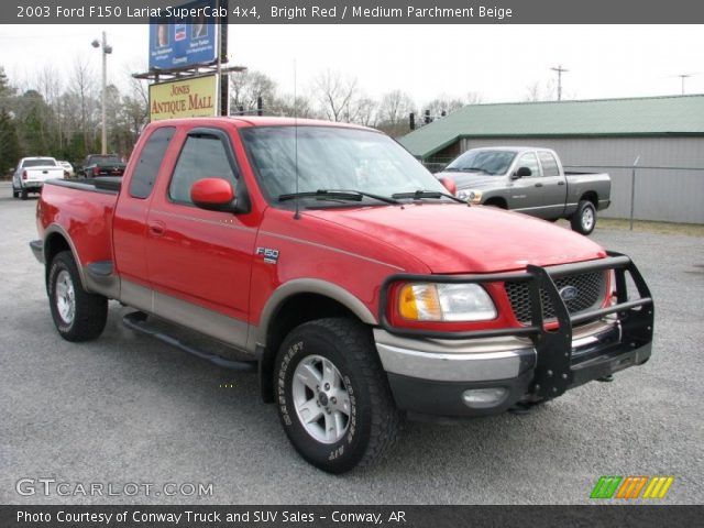 2003 Ford F150 Lariat SuperCab 4x4 in Bright Red