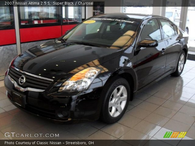 2007 Nissan Altima 2.5 S in Super Black