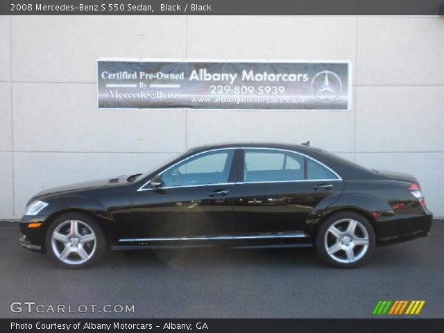 2008 Mercedes-Benz S 550 Sedan in Black