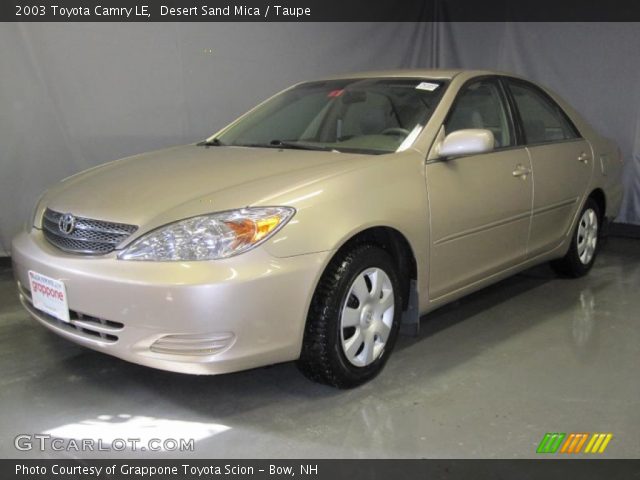2003 Toyota Camry LE in Desert Sand Mica