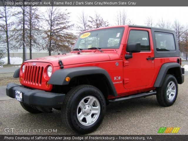 2009 Jeep Wrangler X 4x4 in Flame Red