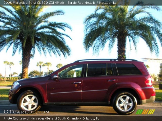 2008 Mercedes-Benz GL 320 CDI 4Matic in Barolo Red Metallic