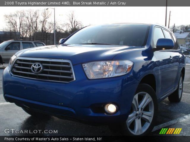 2008 Toyota Highlander Limited 4WD in Blue Streak Metallic