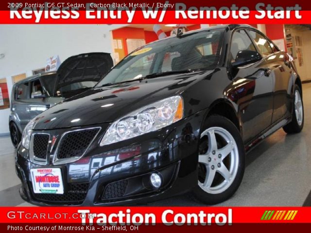 2009 Pontiac G6 GT Sedan in Carbon Black Metallic