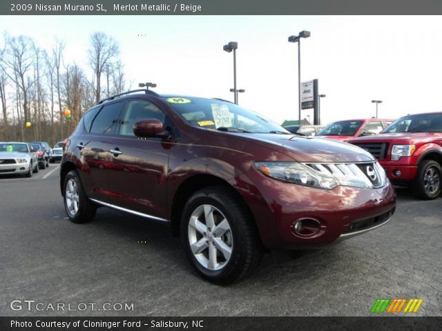 2009 Nissan Murano SL in Merlot Metallic