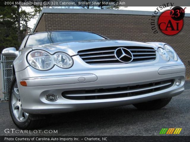 2004 Mercedes-Benz CLK 320 Cabriolet in Brilliant Silver Metallic