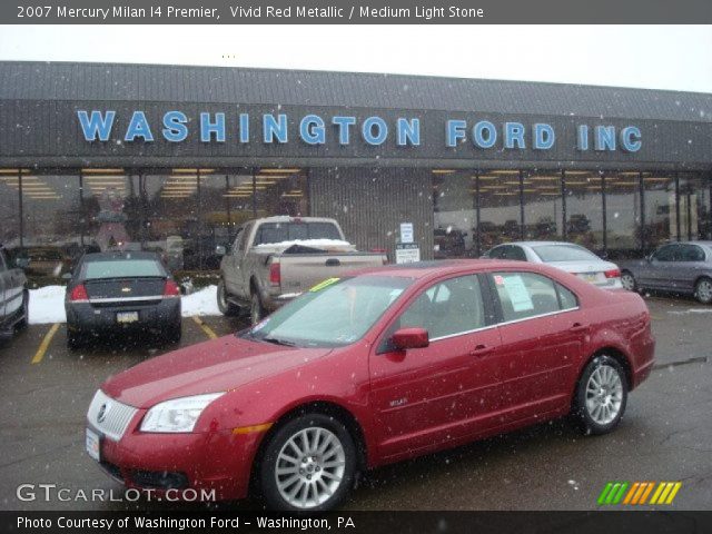 2007 Mercury Milan I4 Premier in Vivid Red Metallic