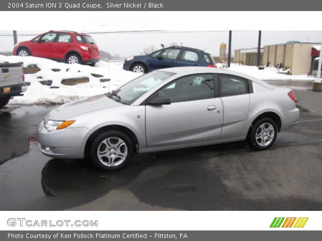 2004 Saturn ION 3 Quad Coupe in Silver Nickel