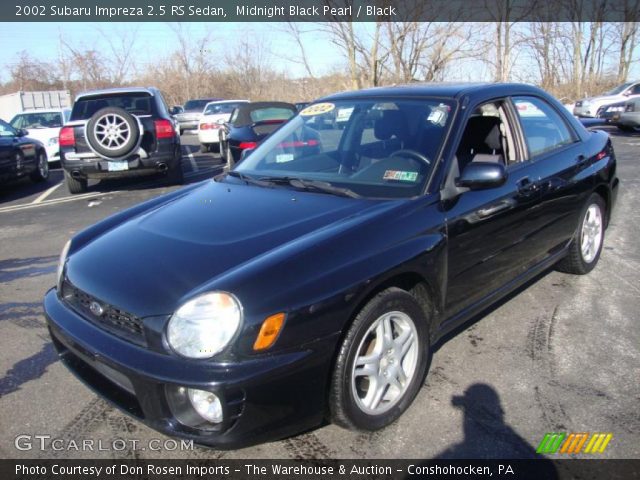 2002 Subaru Impreza 2.5 RS Sedan in Midnight Black Pearl