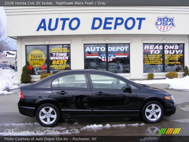 2008 Honda Civic EX Sedan in Nighthawk Black Pearl