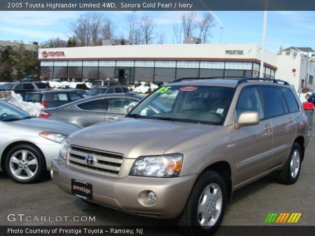 2005 Toyota Highlander Limited 4WD in Sonora Gold Pearl