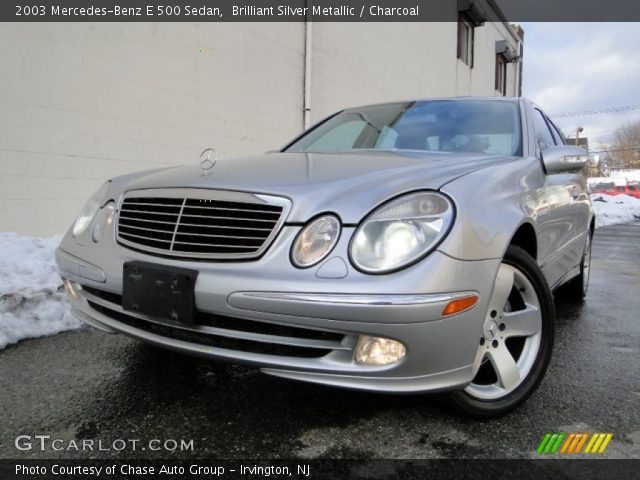 2003 Mercedes-Benz E 500 Sedan in Brilliant Silver Metallic