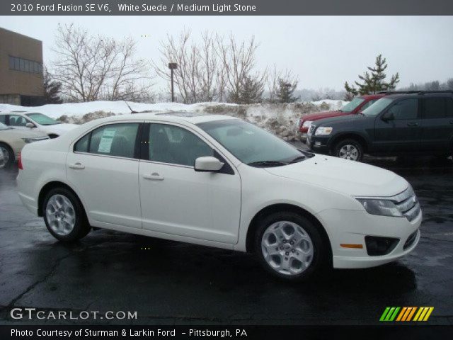 2010 Ford Fusion SE V6 in White Suede
