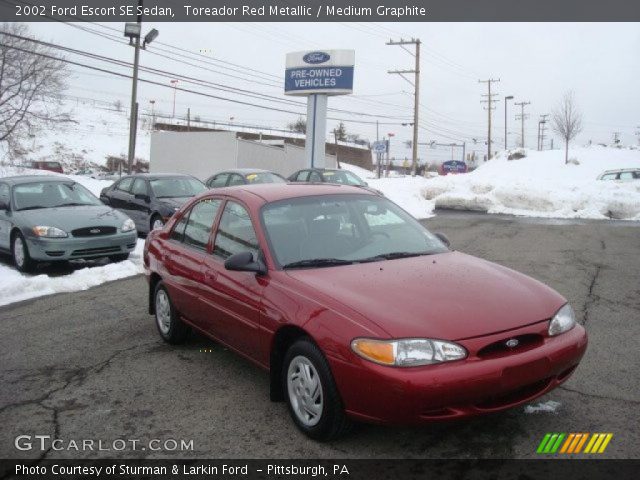 2002 Ford Escort SE Sedan in Toreador Red Metallic