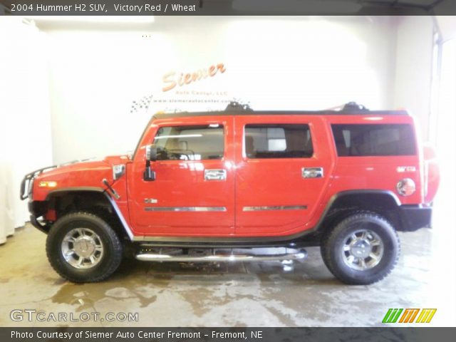 2004 Hummer H2 SUV in Victory Red