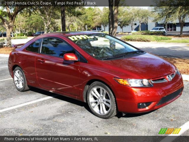 2007 Honda Civic Si Coupe in Tango Red Pearl
