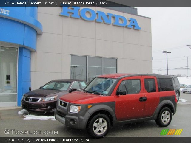 2004 Honda Element EX AWD in Sunset Orange Pearl