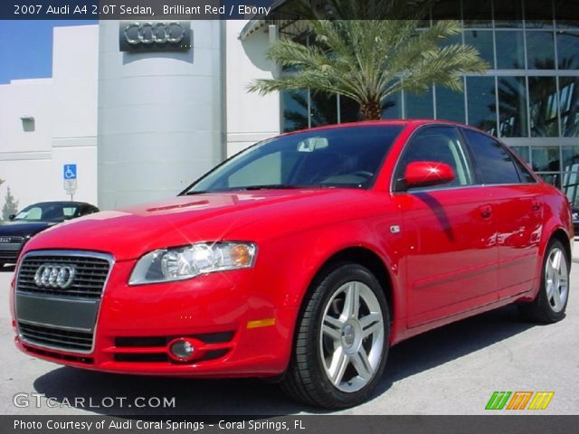 2007 Audi A4 2.0T Sedan in Brilliant Red