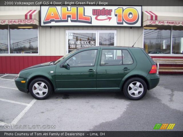 Bright Green Pearl - 2000 Volkswagen Golf GLS 4 Door - Beige Interior |  GTCarLot.com - Vehicle Archive #26460038