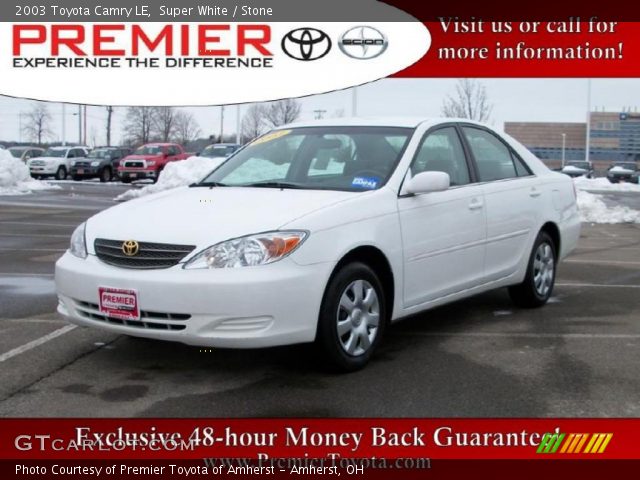 2003 Toyota Camry LE in Super White