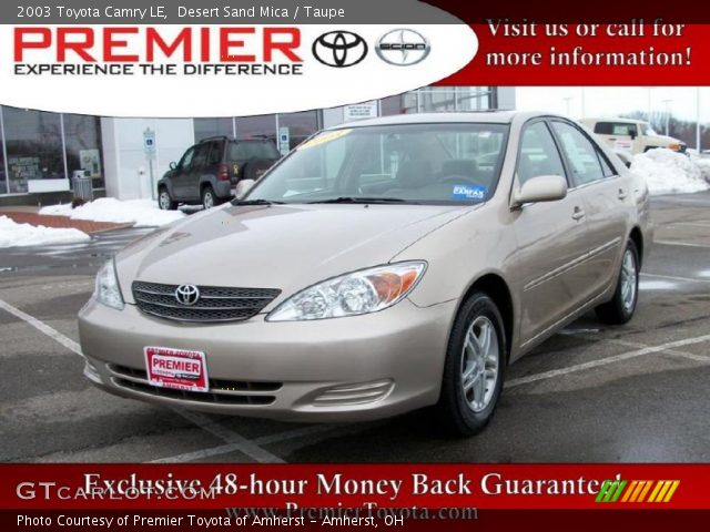2003 Toyota Camry LE in Desert Sand Mica
