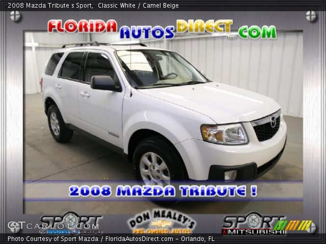 2008 Mazda Tribute s Sport in Classic White