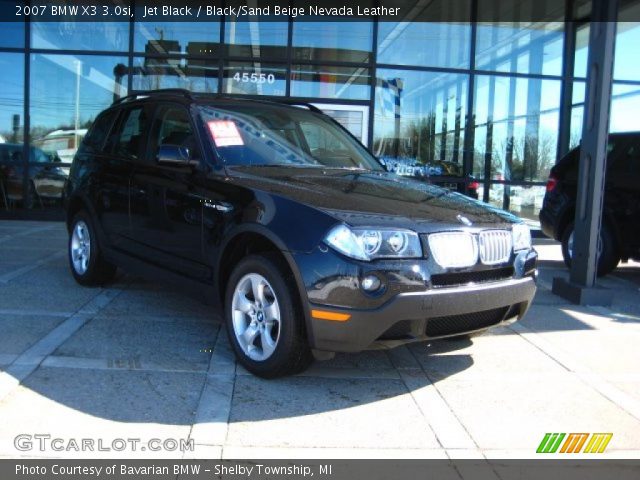 2007 BMW X3 3.0si in Jet Black