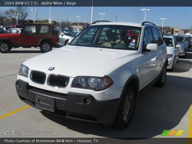 2004 BMW X3 2.5i in Alpine White