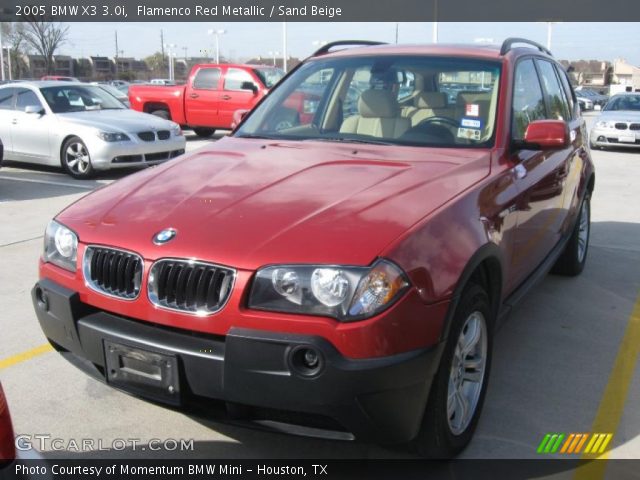 2005 BMW X3 3.0i in Flamenco Red Metallic