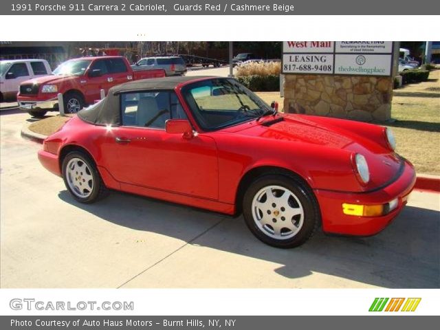 1991 Porsche 911 Carrera 2 Cabriolet in Guards Red