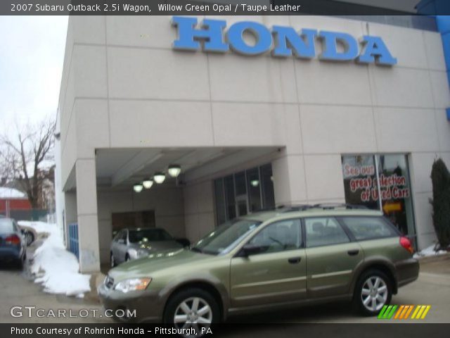 2007 Subaru Outback 2.5i Wagon in Willow Green Opal