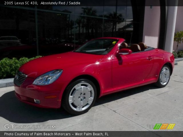 2005 Lexus SC 430 in Absolutely Red