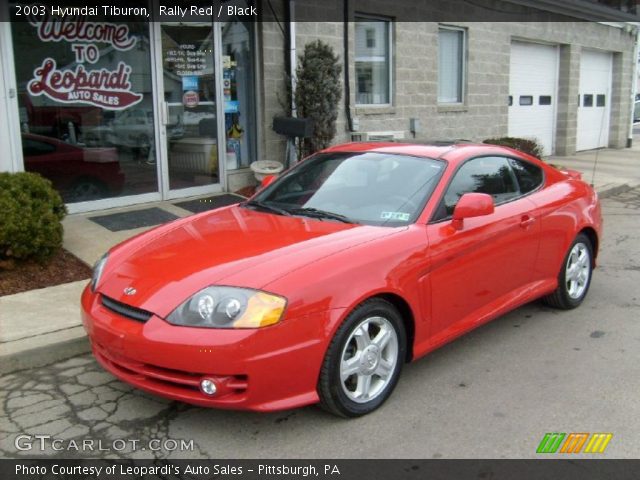 2003 Hyundai Tiburon  in Rally Red