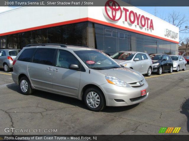 2008 Toyota Sienna LE in Silver Shadow Pearl