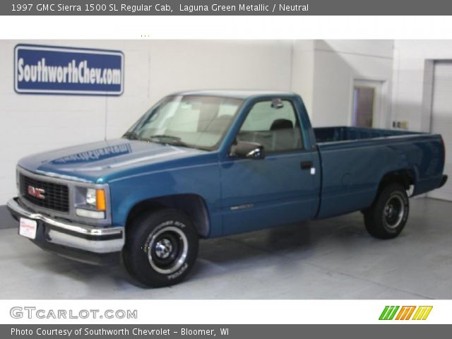 1997 GMC Sierra 1500 SL Regular Cab in Laguna Green Metallic